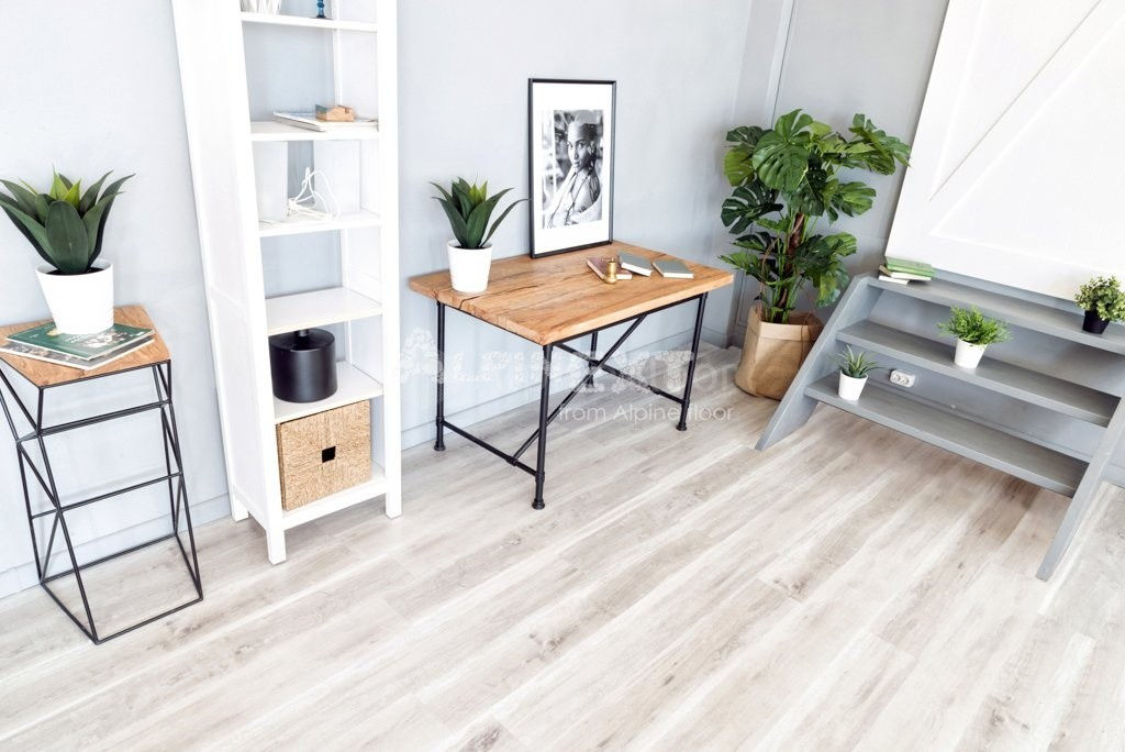 Замковая ПВХ плитка "Alpine Floor" Дуб выбеленный  (1220*183*4мм) — купить в Березниках