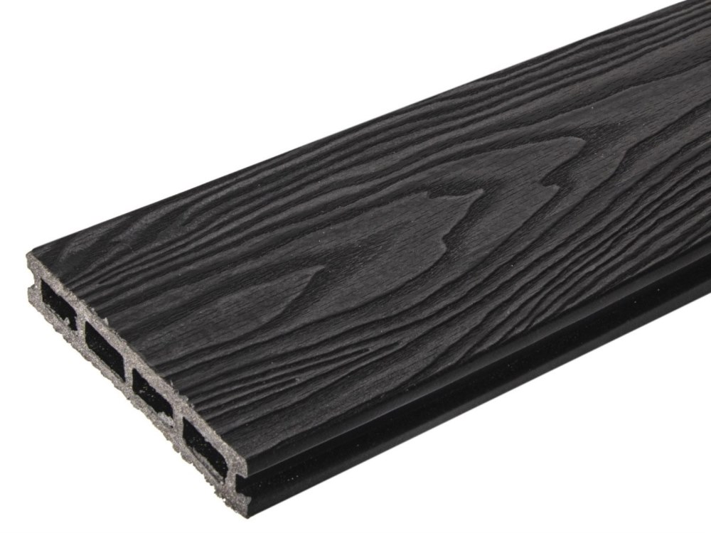 Террасная доска антрацит TalverWood 150*25мм 3D+вельвет брашинг — купить в Березниках